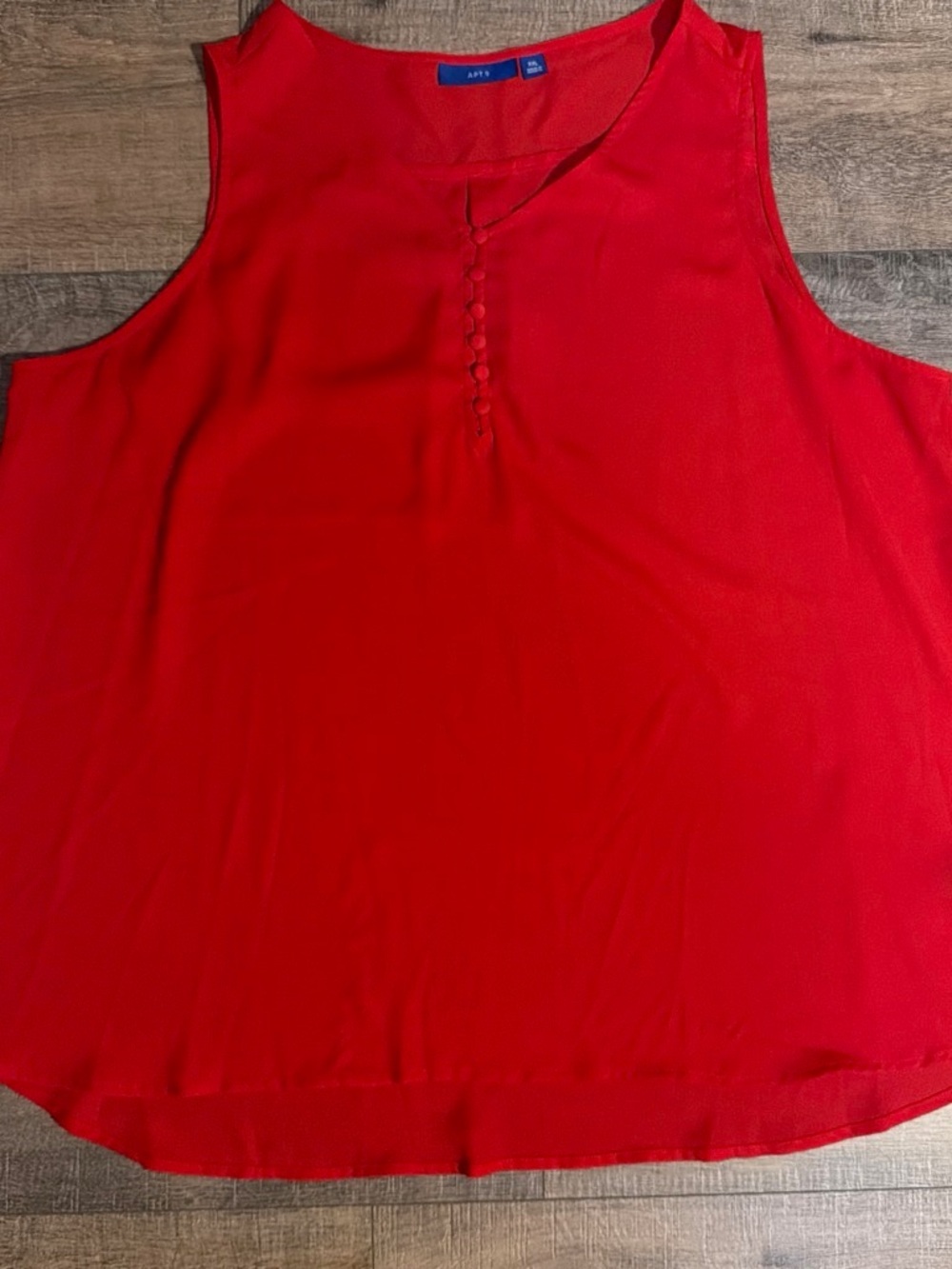 Apt. 9 Red Sleeveless Button-Front Camisole